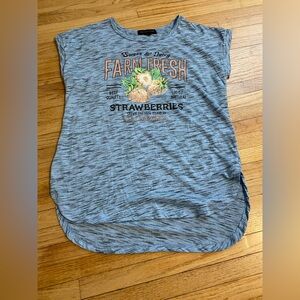 Women S Cactus and Pearl Graphic T-Shirt Farm Fresh Strawberries short sleeve